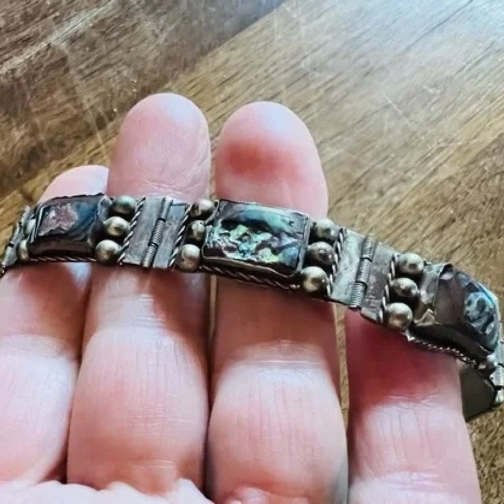 Vintage Alpaca Link Bracelet